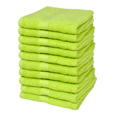 Gastendoekjesset 500 Gsm 30X50 Cm Katoen Appeltjesgroen 10-Dlg