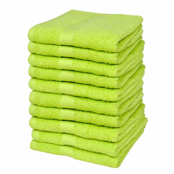 Gastendoekjesset 500 Gsm 30X50 Cm Katoen Appeltjesgroen 10-Dlg