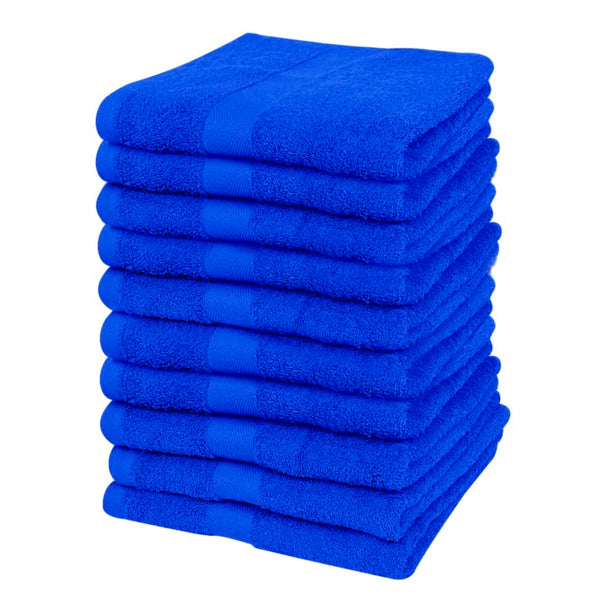 Gastendoekjesset 500 Gsm 30X50 Cm Katoen Koningsblauw 10-Dlg