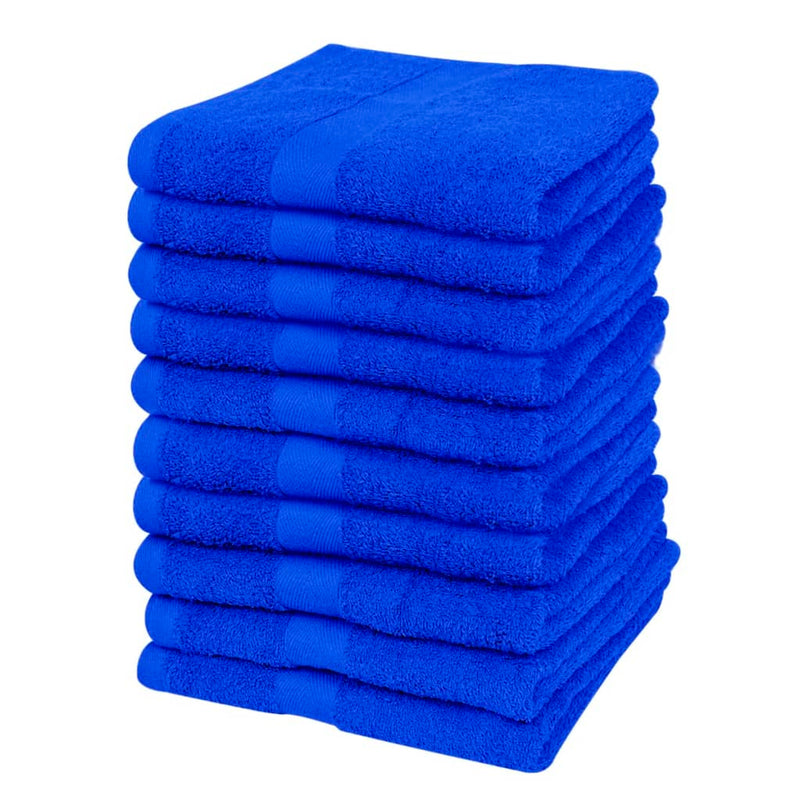 Gastendoekjesset 500 Gsm 30X50 Cm Katoen Koningsblauw 10-Dlg