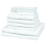 12-Delige Handdoekenset Katoen 500 G/M² Wit