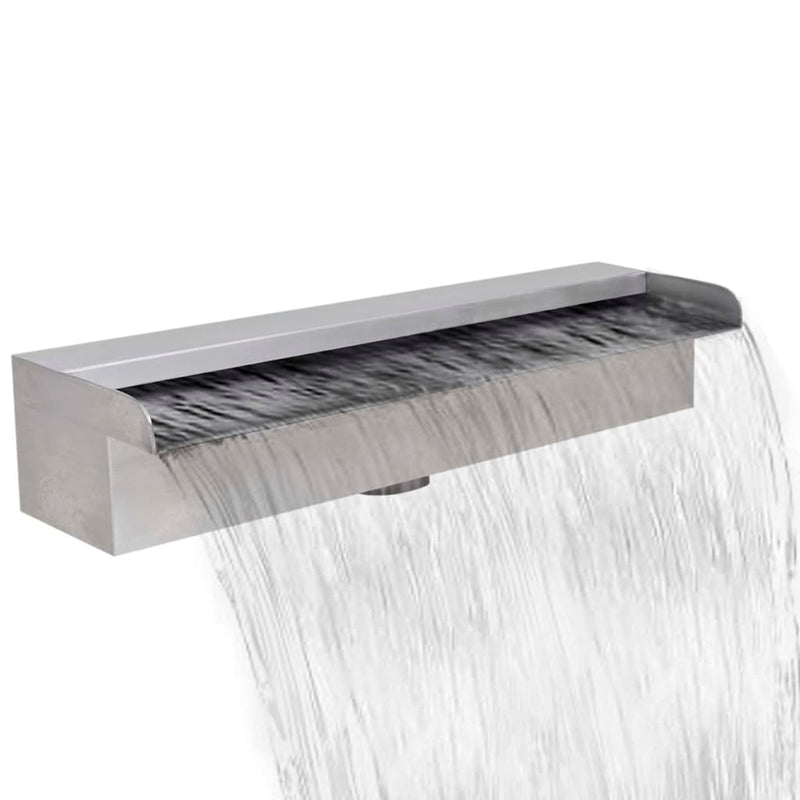 Zwembadwaterval Rechthoekig Roestvrij Staal