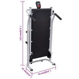 Mini-Loopband Inklapbaar 93X36 Cm Zwart