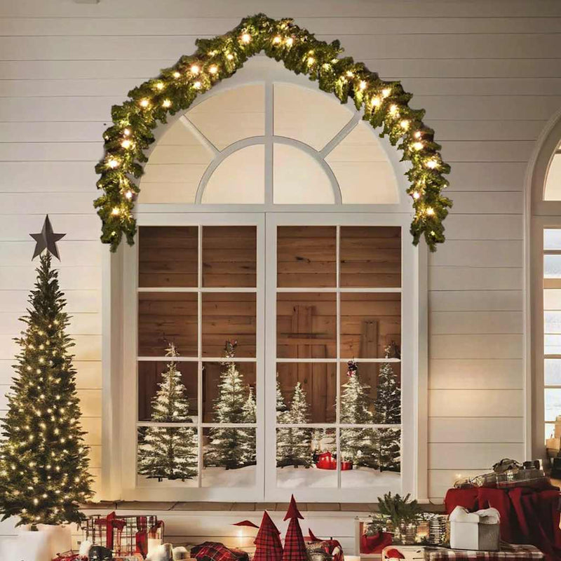 Kerstslinger Met Led-Lampjes Wit