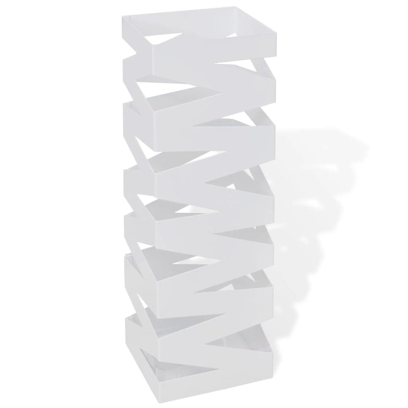 Paraplu- En Wandelstokhouder Vierkant Staal 48,5 Cm
