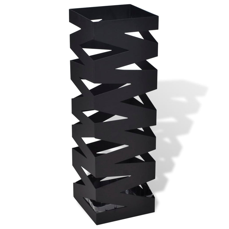 Paraplu- En Wandelstokhouder Vierkant Staal 48,5 Cm