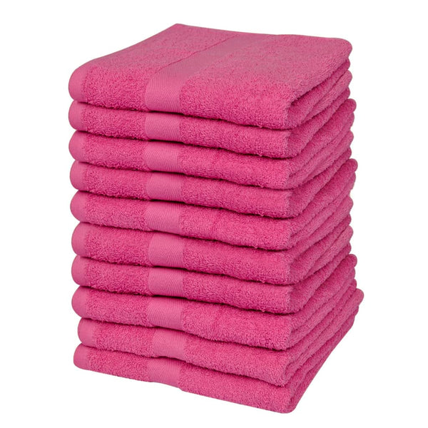 Gastendoekjesset 500 Gsm 30X50 Cm Katoen Roze 10-Delig