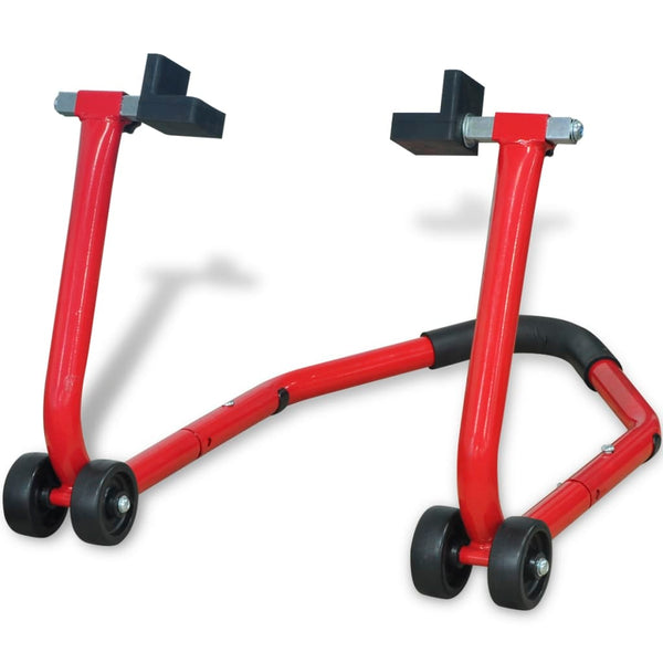 Motorfiets Achterwiel Paddock Standaard Rood Bruin