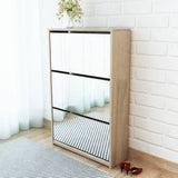 Schoenenkast Tweelaags Met Spiegel 63X17X