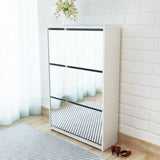 Schoenenkast Tweelaags Met Spiegel 63X17X