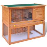 Buitenkonijnenhok Voor Kleine Huisdieren, 1 Deur, Hout