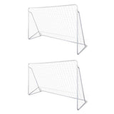 Voetbalgoals 2 St 240X90X150 Cm Staal