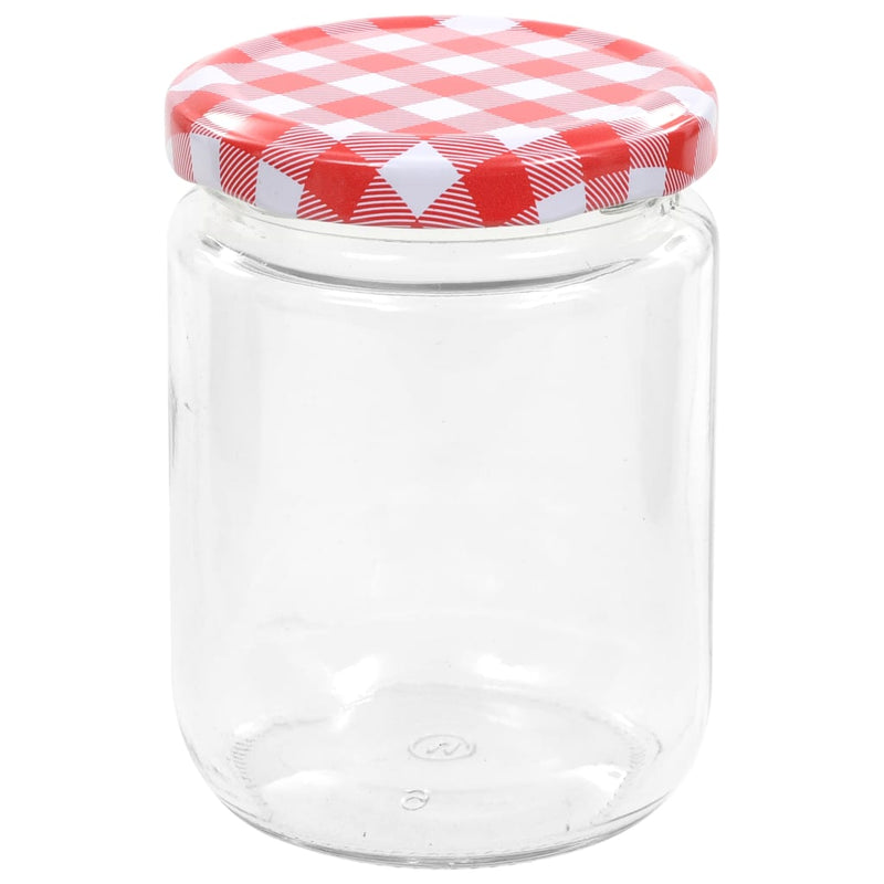Jampotten Met Met Rode Deksels 230 Ml Glas