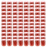 Jampotten Met Met Rode Deksels 230 Ml Glas