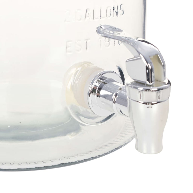 Waterdispenser Xxl Met Kraan 8 L Glas Transparant