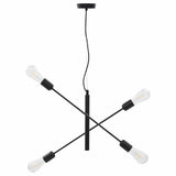 Plafondlamp Met Filament Peren 2 W E27 Zwart