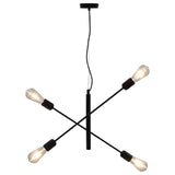 Plafondlamp Met Filament Peren 2 W E27 Zwart