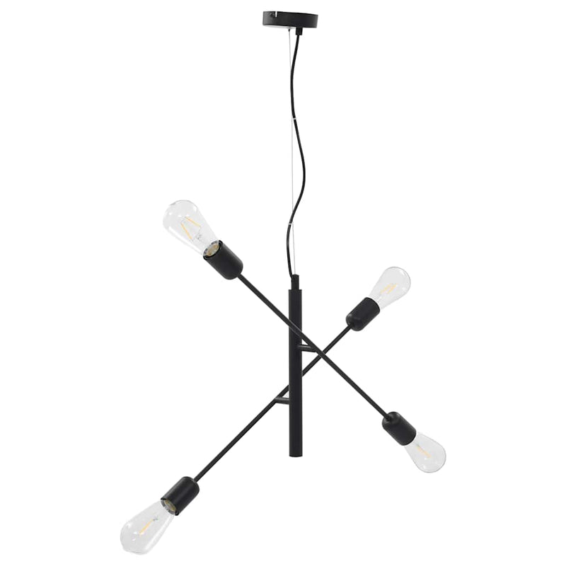 Plafondlamp Met Filament Peren 2 W E27 Zwart