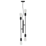 Plafondlamp Met Filament Peren 2 W E27 Zwart