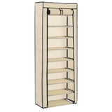 Schoenenkast Met Hoes 57X29X162 Cm Stof
