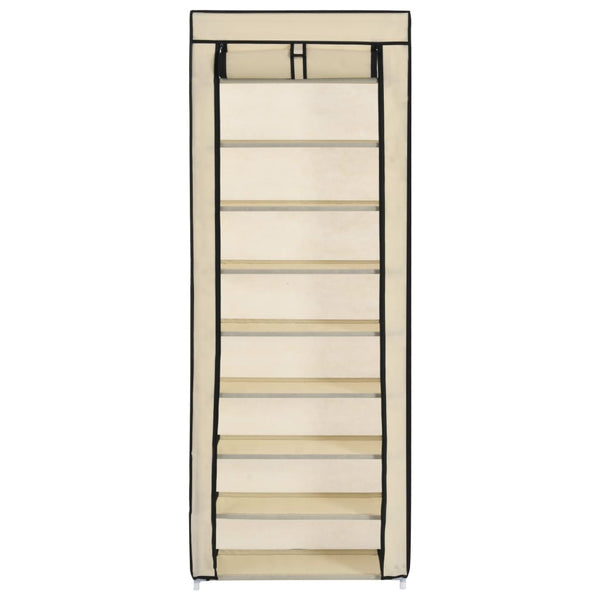 Schoenenkast Met Hoes 57X29X162 Cm Stof