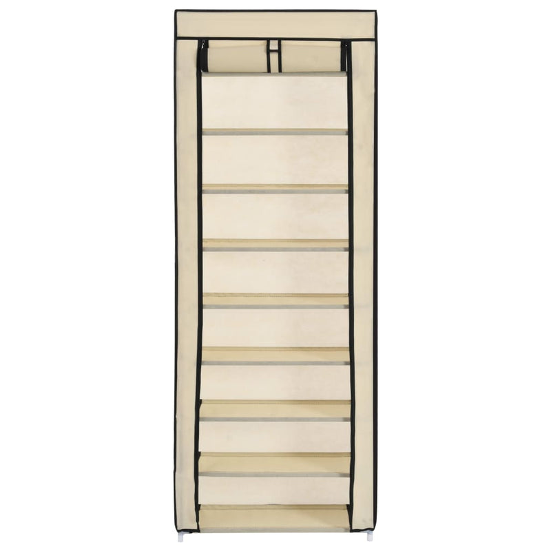 Schoenenkast Met Hoes 57X29X162 Cm Stof
