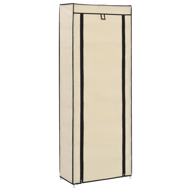 Schoenenkast Met Hoes 57X29X162 Cm Stof