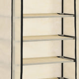 Schoenenkast Met Hoes 57X29X162 Cm Stof