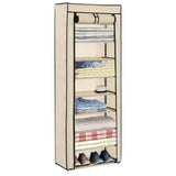 Schoenenkast Met Hoes 57X29X162 Cm Stof
