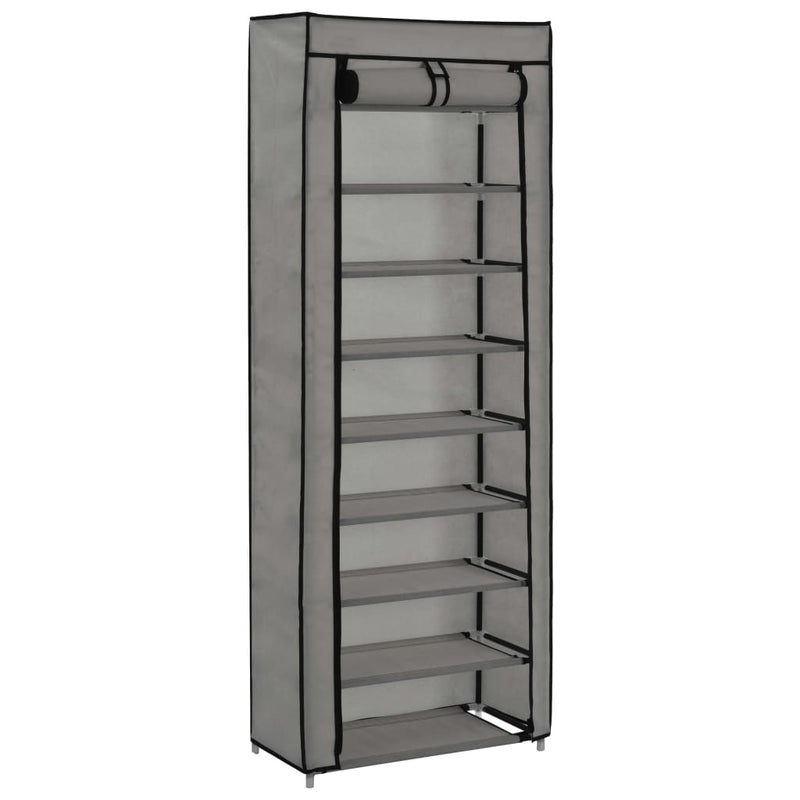 Schoenenkast Met Hoes 57X29X162 Cm Stof
