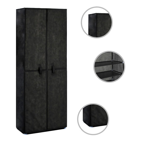 Schoenenkast 60X30X Stof Zwart