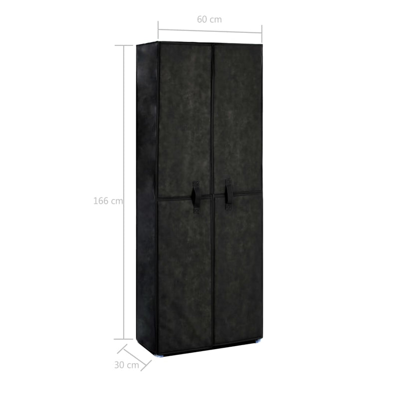Schoenenkast 60X30X Stof Zwart