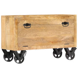 Schoenenkast 86X35X55 Cm Massief Mangohout Donkerbruin