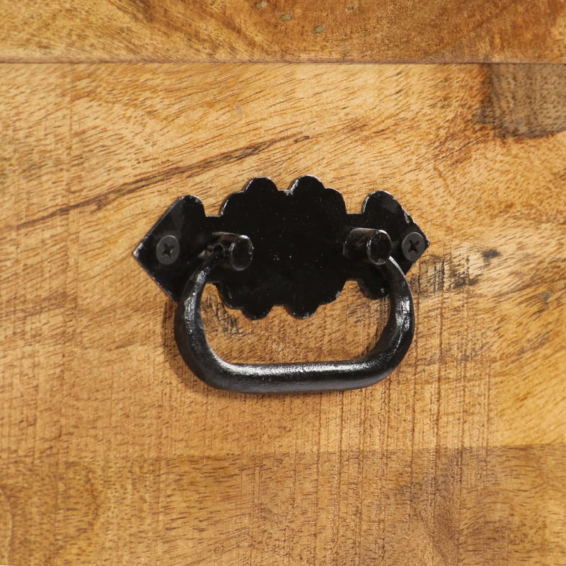 Schoenenkast 86X35X55 Cm Massief Mangohout Donkerbruin