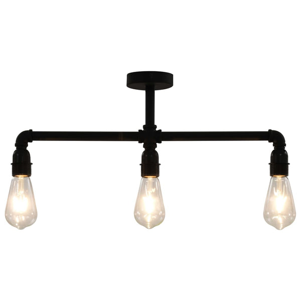 Plafondlamp 3Xe27 Zwart