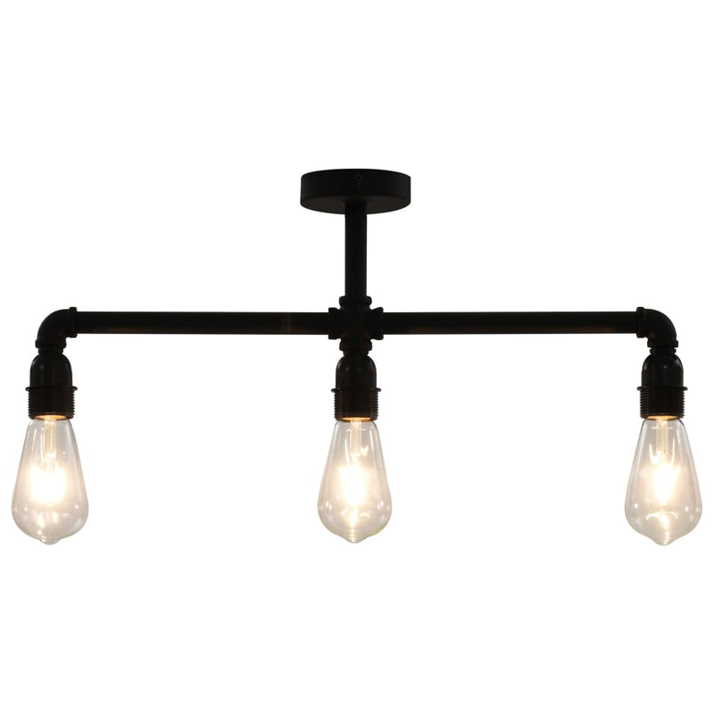 Plafondlamp 3Xe27 Zwart