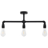 Plafondlamp 3Xe27 Zwart