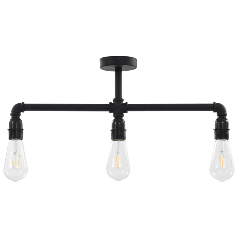 Plafondlamp 3Xe27 Zwart