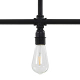 Plafondlamp 3Xe27 Zwart
