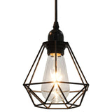 Plafondlamp Met Diamantvormig 3Xe27 Zwart