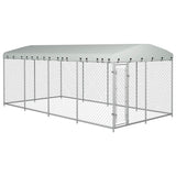 Hondenkennel Voor Buiten Met Dak 7,6X3,8X2,3 M