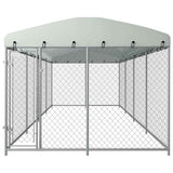 Hondenkennel Voor Buiten Met Dak 7,6X3,8X2,3 M