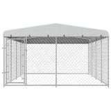 Hondenkennel Voor Buiten Met Dak 7,6X3,8X2,3 M