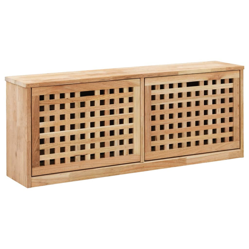 Schoenenopbergbank 94X20X Massief Walnotenhout