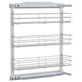 Draadmand Uittrekbaar 3-Laags 47X15,5X55,5 Cm Zilverkleurig
