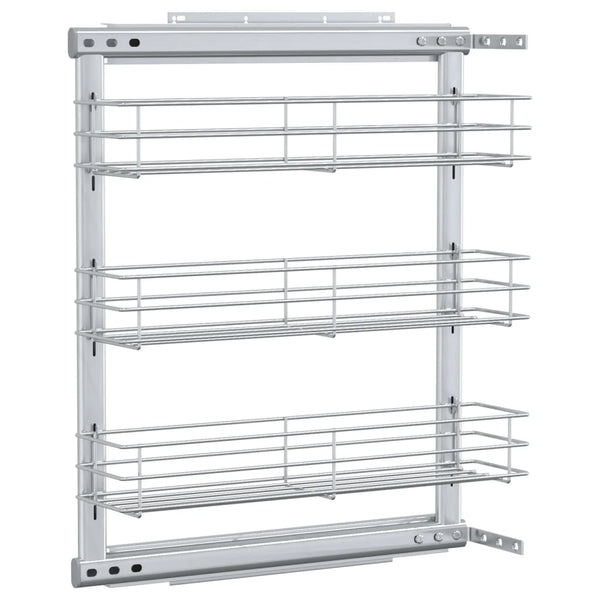 Draadmand Uittrekbaar 3-Laags 47X15,5X55,5 Cm Zilverkleurig