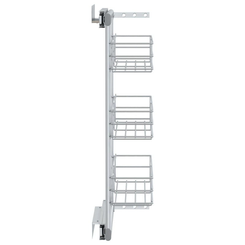 Draadmand Uittrekbaar 3-Laags 47X15,5X55,5 Cm Zilverkleurig