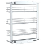 Draadmand Uittrekbaar 3-Laags 47X15,5X55,5 Cm Zilverkleurig