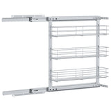 Draadmand Uittrekbaar 3-Laags 47X15,5X55,5 Cm Zilverkleurig