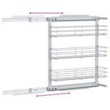 Draadmand Uittrekbaar 3-Laags 47X15,5X55,5 Cm Zilverkleurig